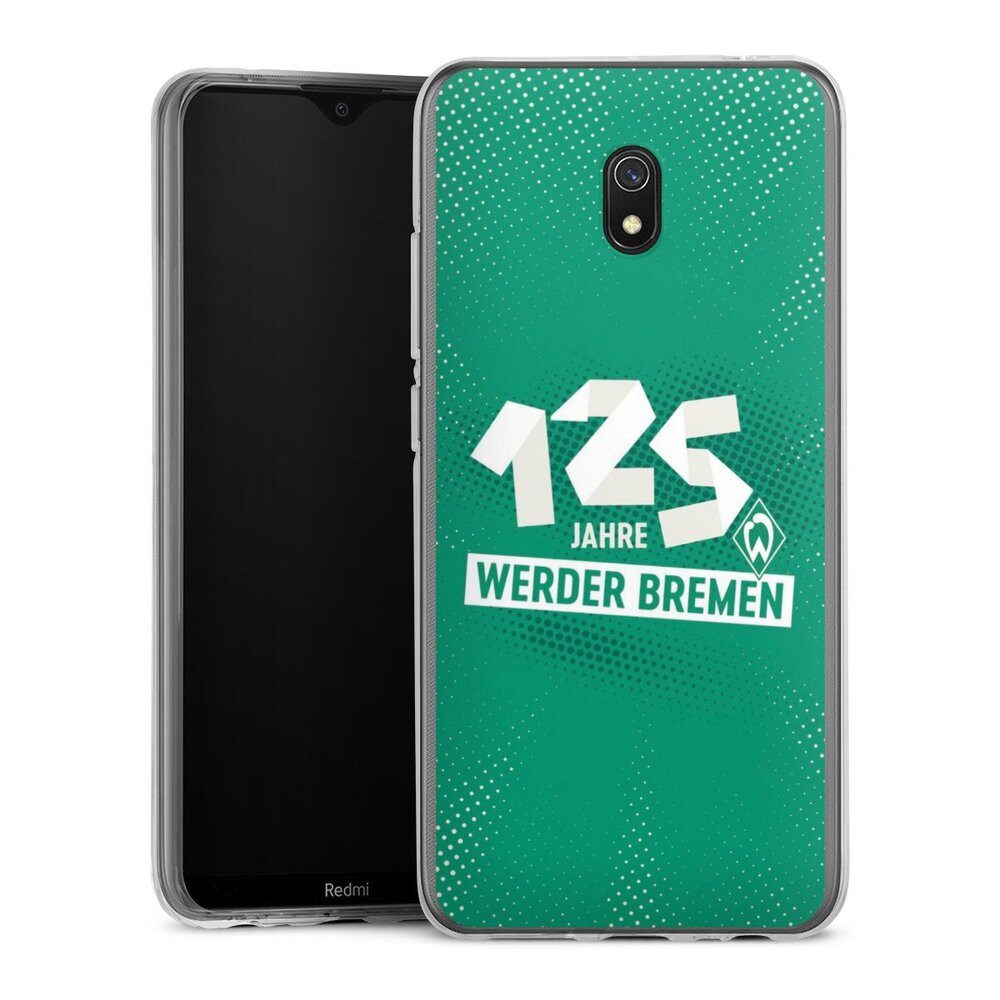 DeinDesign Handyhülle 125 Jahre Werder Bremen Offizielles Lizenzprodukt, Xiaomi Redmi 8A Silikon Hülle Bumper Case Handy Schutzhülle