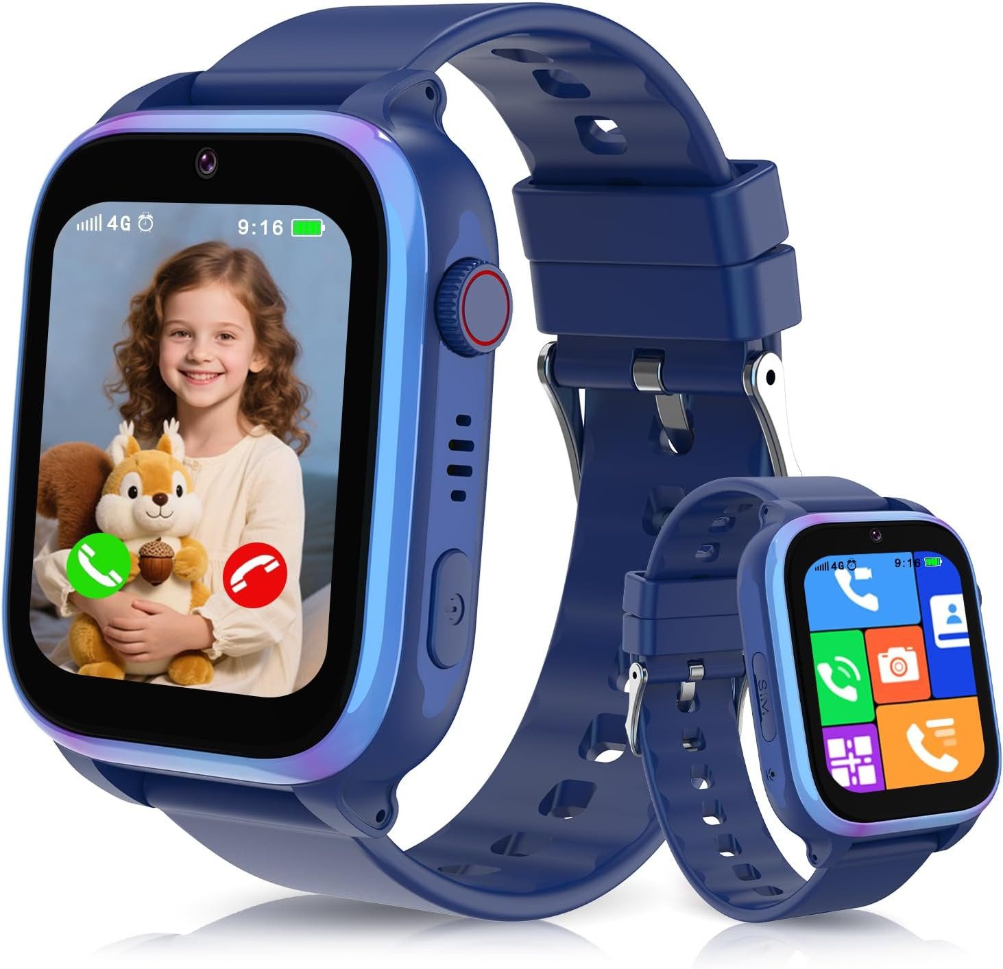 YEDASAH B0F5W2TNVG Smartwatch (2,5 cm, sim-karte), 4G KINDERSMARTWATCH MIT