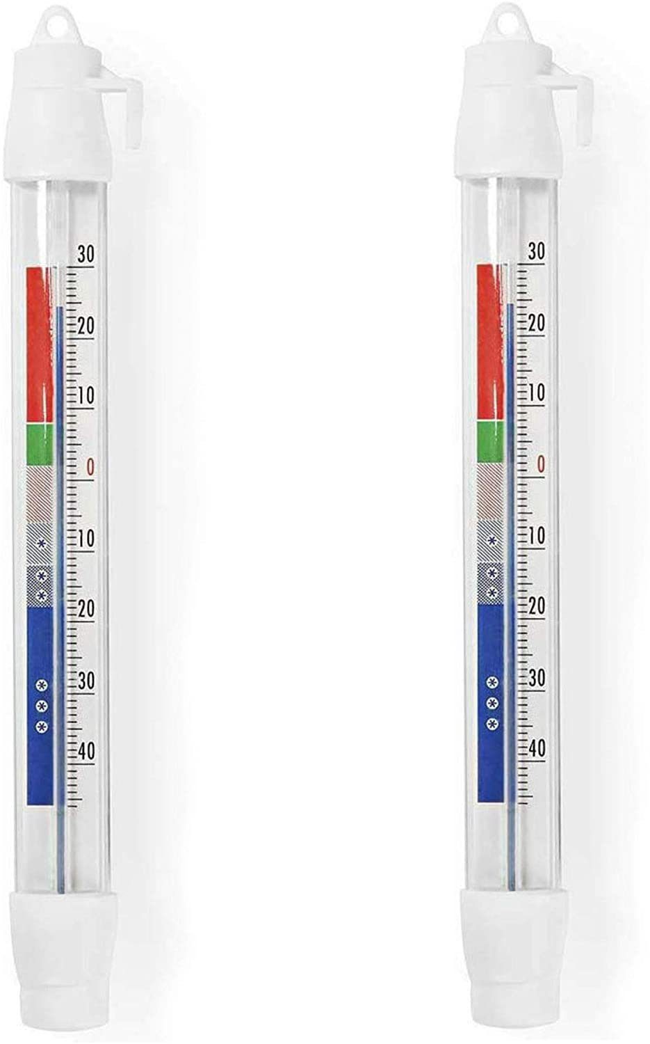 Raumthermometer 2 Stück Thermometer Raum Zimmer Wand Kühlraum Kühlschrank Garten