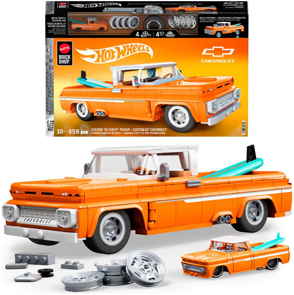 Mattel® Modellbausatz Mattel Brick Shop Hot Wheels, ELITE SERIES CHEVY, Maßstab 1:16, (858-tlg)