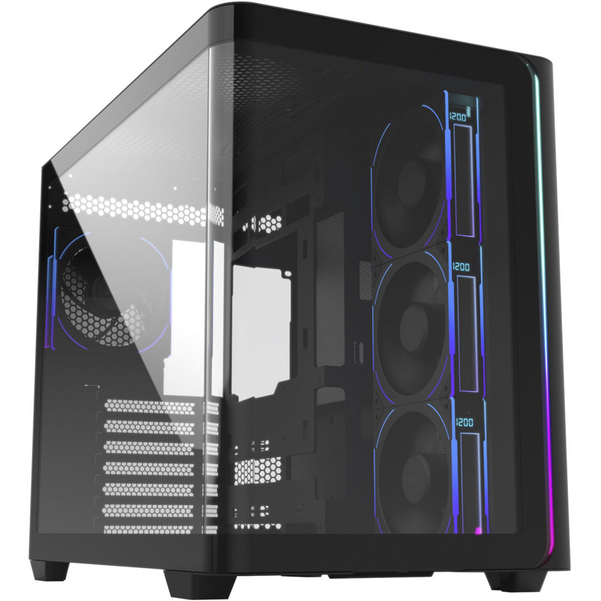 Fortron PC-Gehäuse FSP M580 Plus, Tower-Gehäuse, (Tempered Glass)