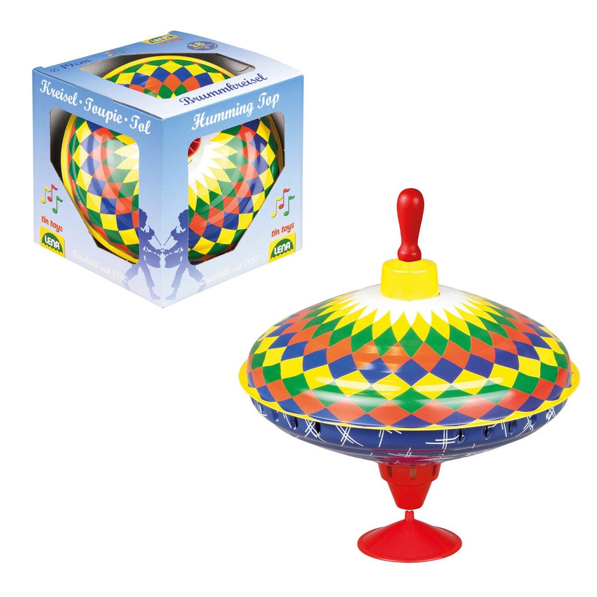 Lena® Brummkreisel LENA Brummkreisel mit Standfuß multicolor 19cm