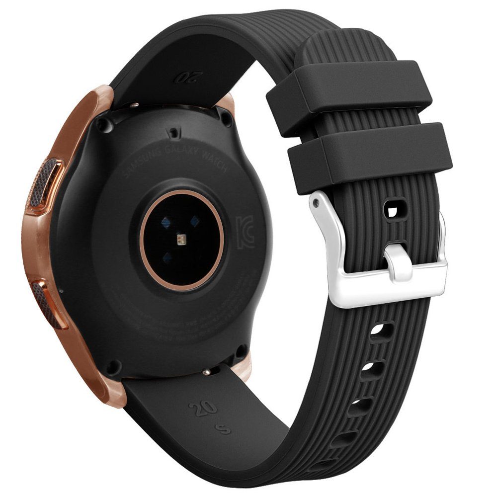 ELEKIN Smartwatch-Armband /Watch Samsung 4 Galaxy Watch 40mm Sportarmband Schwarz 41mm 3 für kompatibel