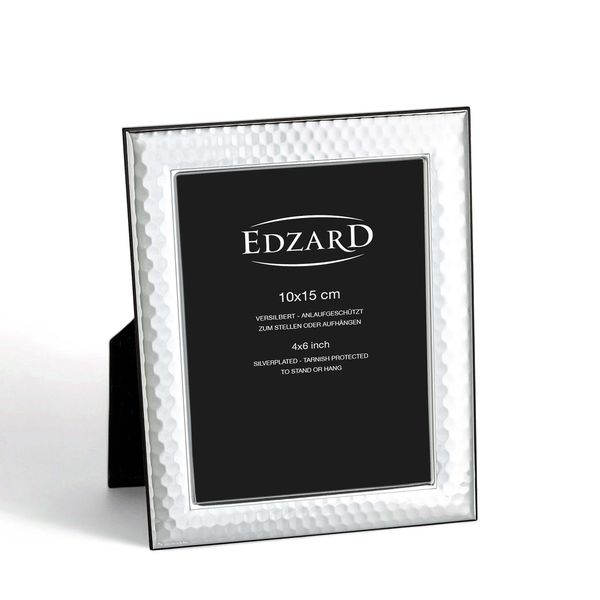 EDZARD Bilderrahmen Casalini, für 1 Bilder, versilbert und anlaufgeschützt, für 10x15 cm Bilder, modern