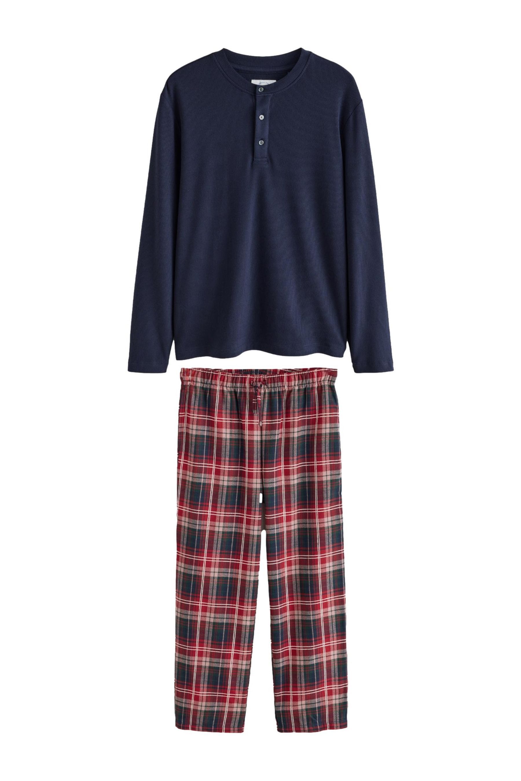 Next Pyjama Weihnachtlicher Schlafanzug mit langen Ärmeln, (2 tlg)