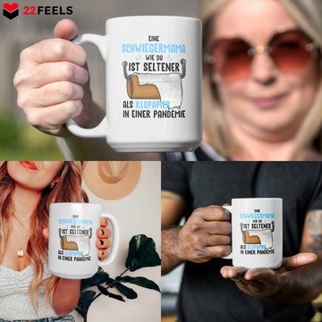 22Feels Tasse Schwiegermama Geschenk Hochzeit Frauen Mutter der Braut des Bräutigams, Keramik, XL, Made In Germany, Spülmaschinenfest