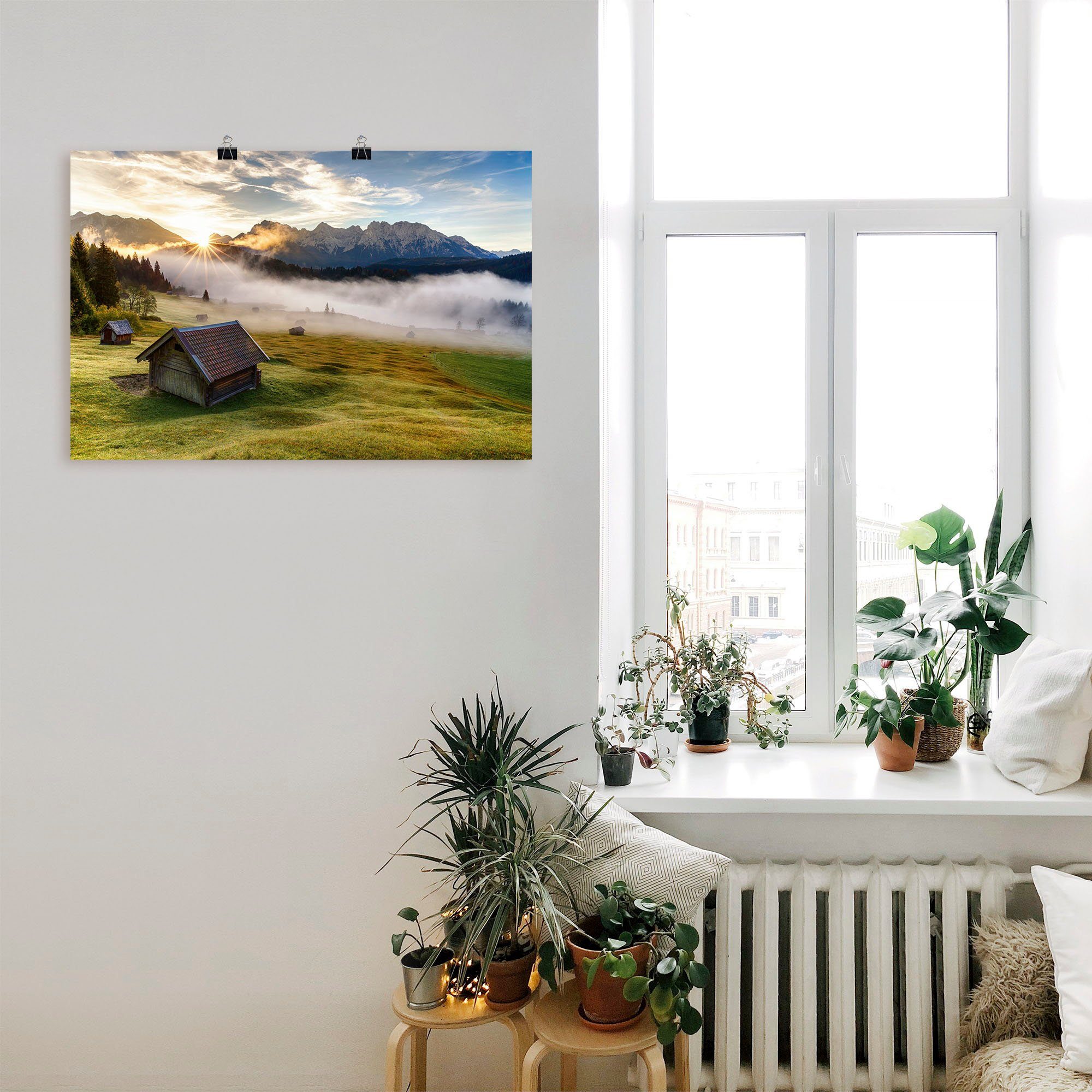 Artland Wandbild »Herbst in Bayern«, Berge & Alpenbilder (1 Stück), in vielen Größen & Produktarten - Alubild / Outdoorbild für den Außenbereich, Leinwandbild, Poster, Wandaufkleber / Wandtattoo auch für Badezimmer geeignet-kaufen