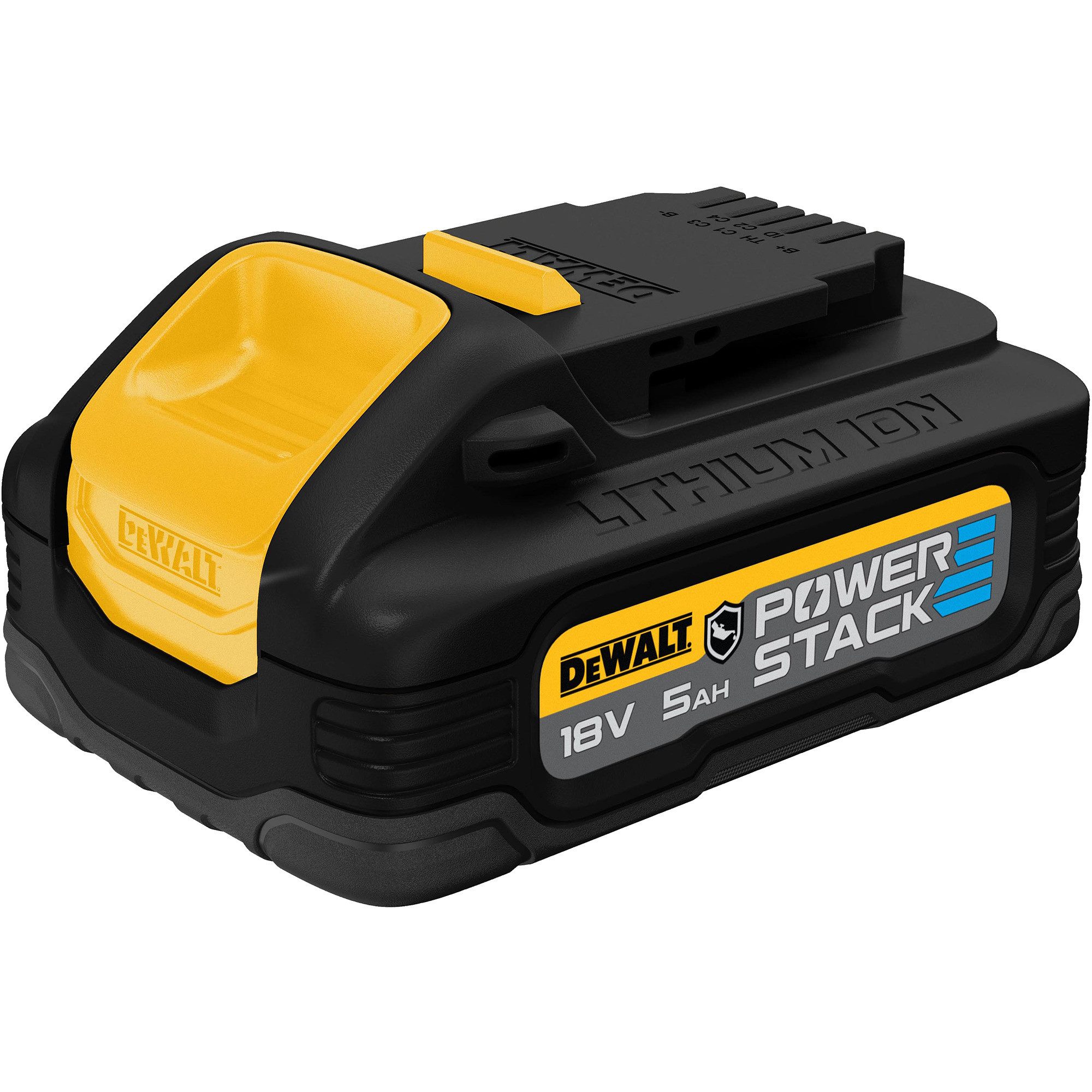 DeWalt DEWALT Powerstack Akku DCBP518G, 18Volt 5Ah, Werkzeug-Akku-Ladetechnik (Gehäuseschutz gegen Chemikalien, Säuren und Brennstoffe)