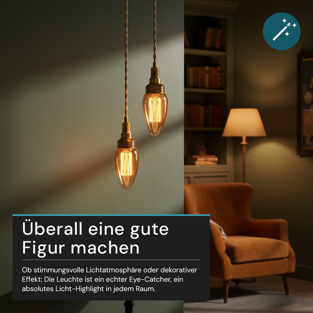 LUXULA LED-Leuchtmittel LUXULA LED-Leuchtmittel E14 3 W 1800 K Warmweiß, E14, Warmweiß – Bild 5 von 5