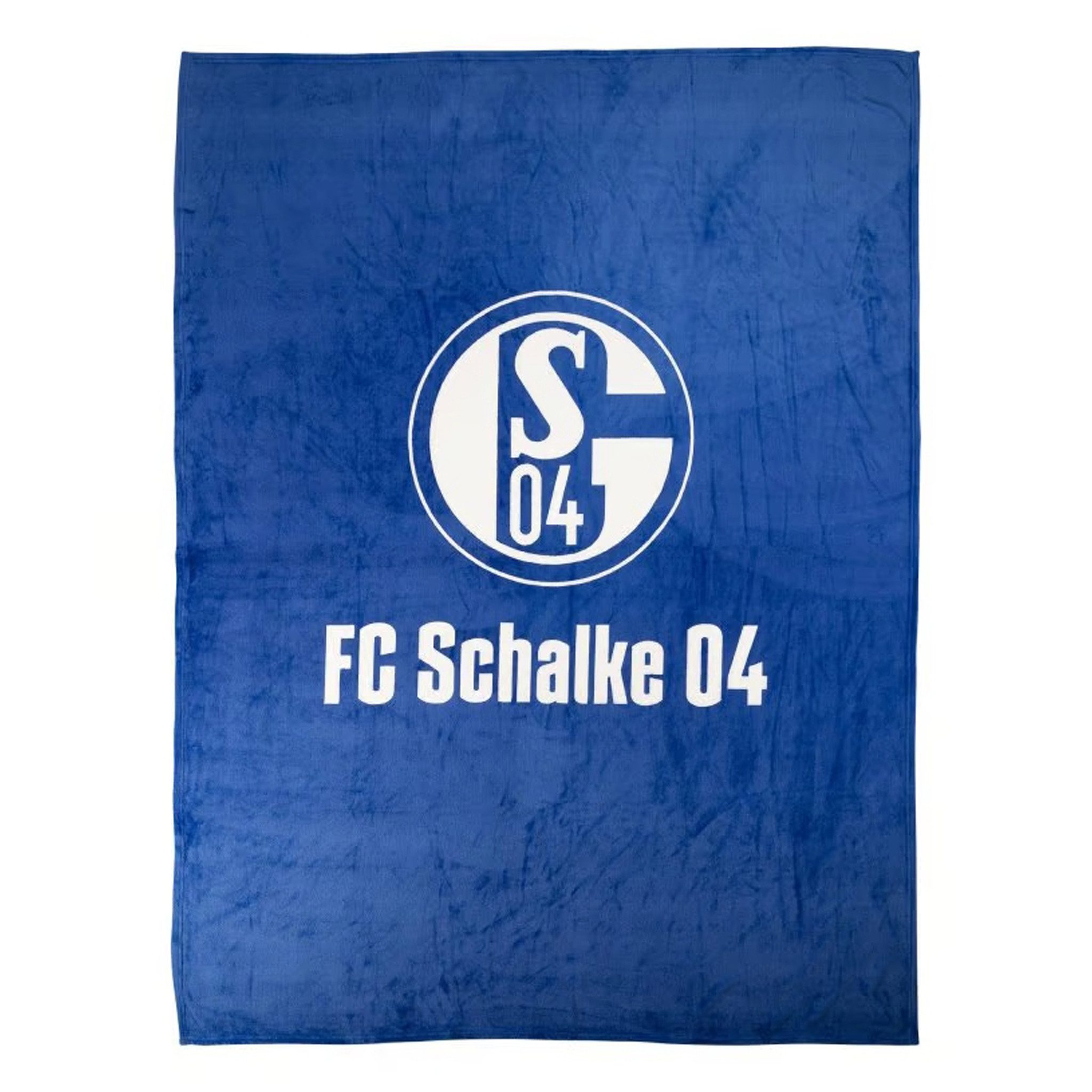 Wohndecke Flanell Königsblau 150 x 200 cm 100% Polyester, FC Schalke 04 günstig online kaufen