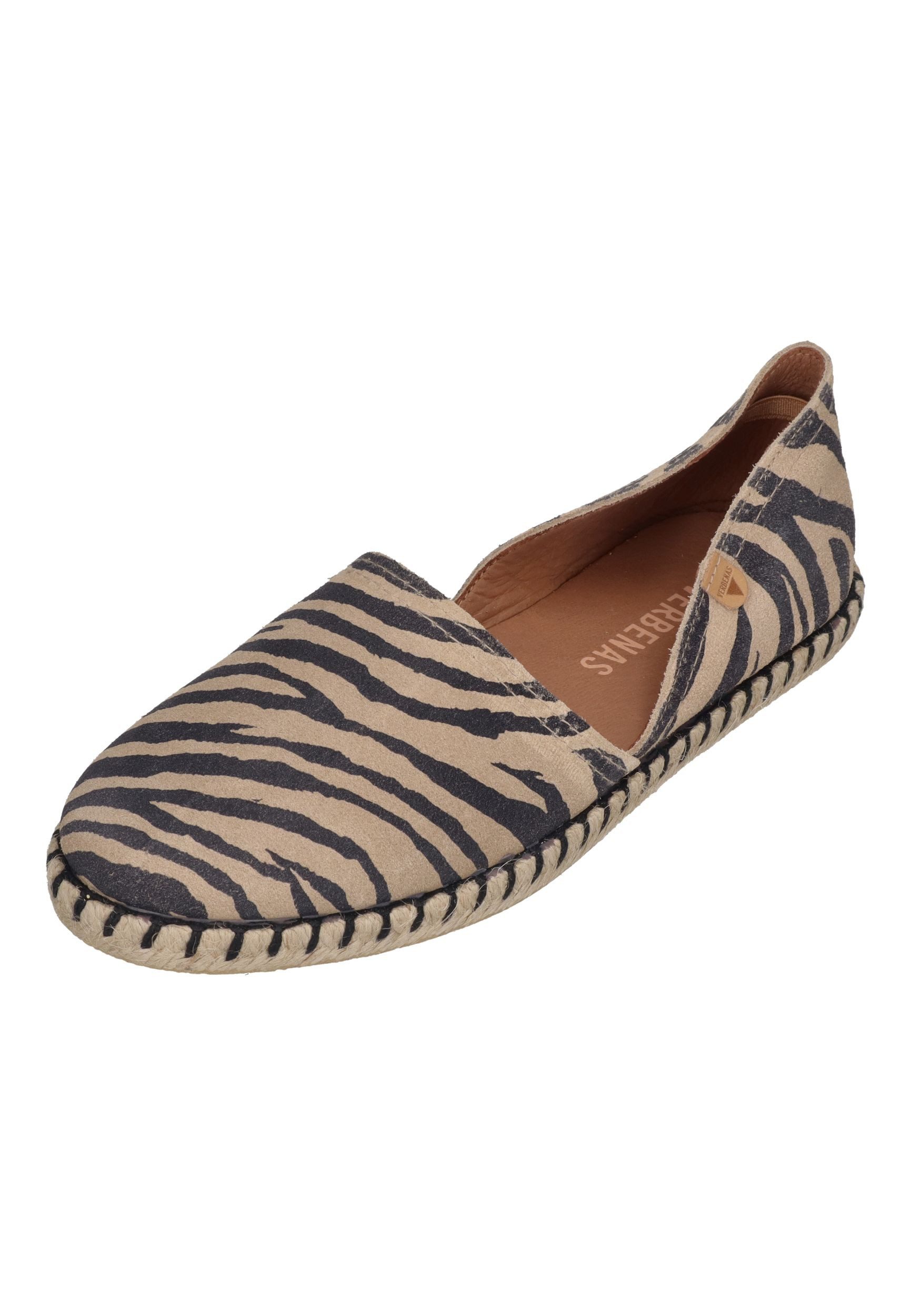 VERBENAS CARMEN Espadrille zebra camel