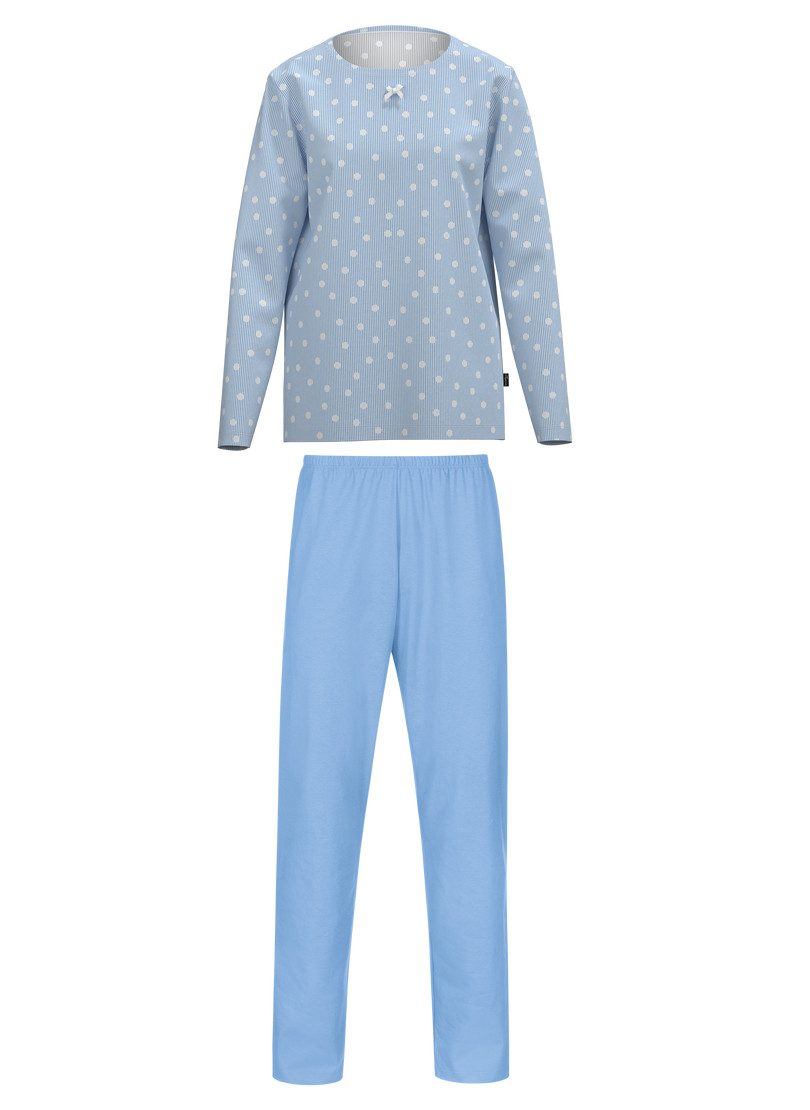 Trigema Schlafanzug TRIGEMA Pyjama Anzug mit "Punkt" Muster (1 tlg)