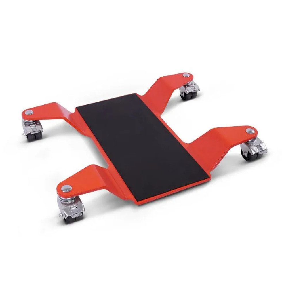 ConStands Rangierwagenheber Mover II 320 kg - Motorrad Rangierhilfe für Rot Hauptständer Rangierw