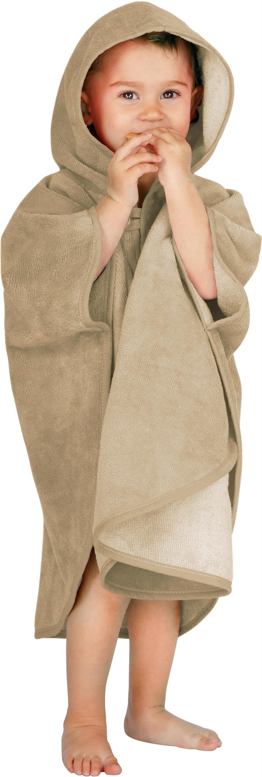 normani Badeponcho Kinder Badeponcho weich Melilla, Midilänge, Mischfaser, Kapuze, Schlupf, mit Kapuze