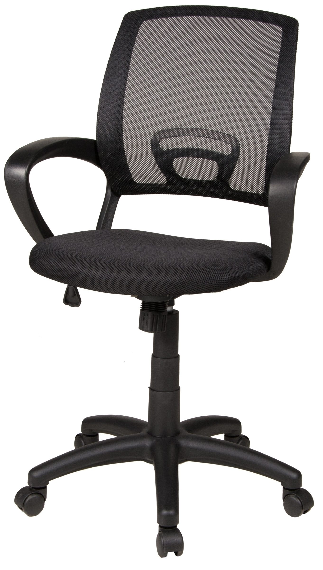 Duo Collection Bürostuhl Tom, atmungsaktive, ergonomisch, schwarz, Netzstoff - 60x92x60cm (BxHxT)