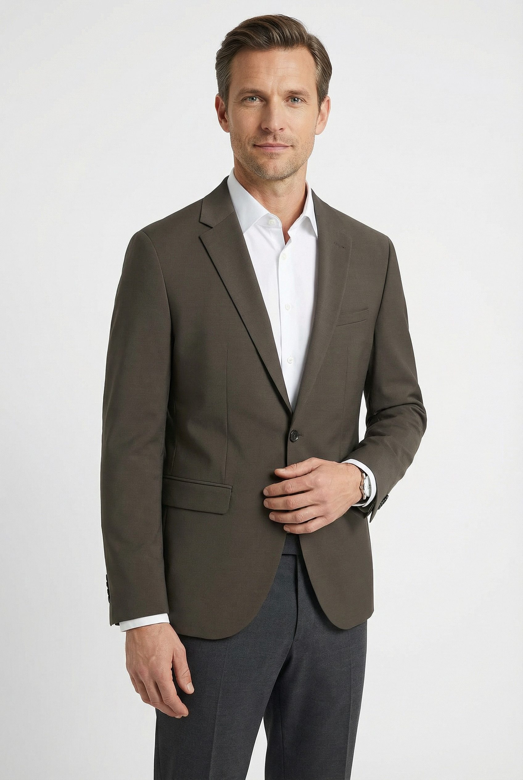 Cinque Baukastensakko CIMONOPOLI-S schmal geschnitten, elastischer Schurwoll-Mix