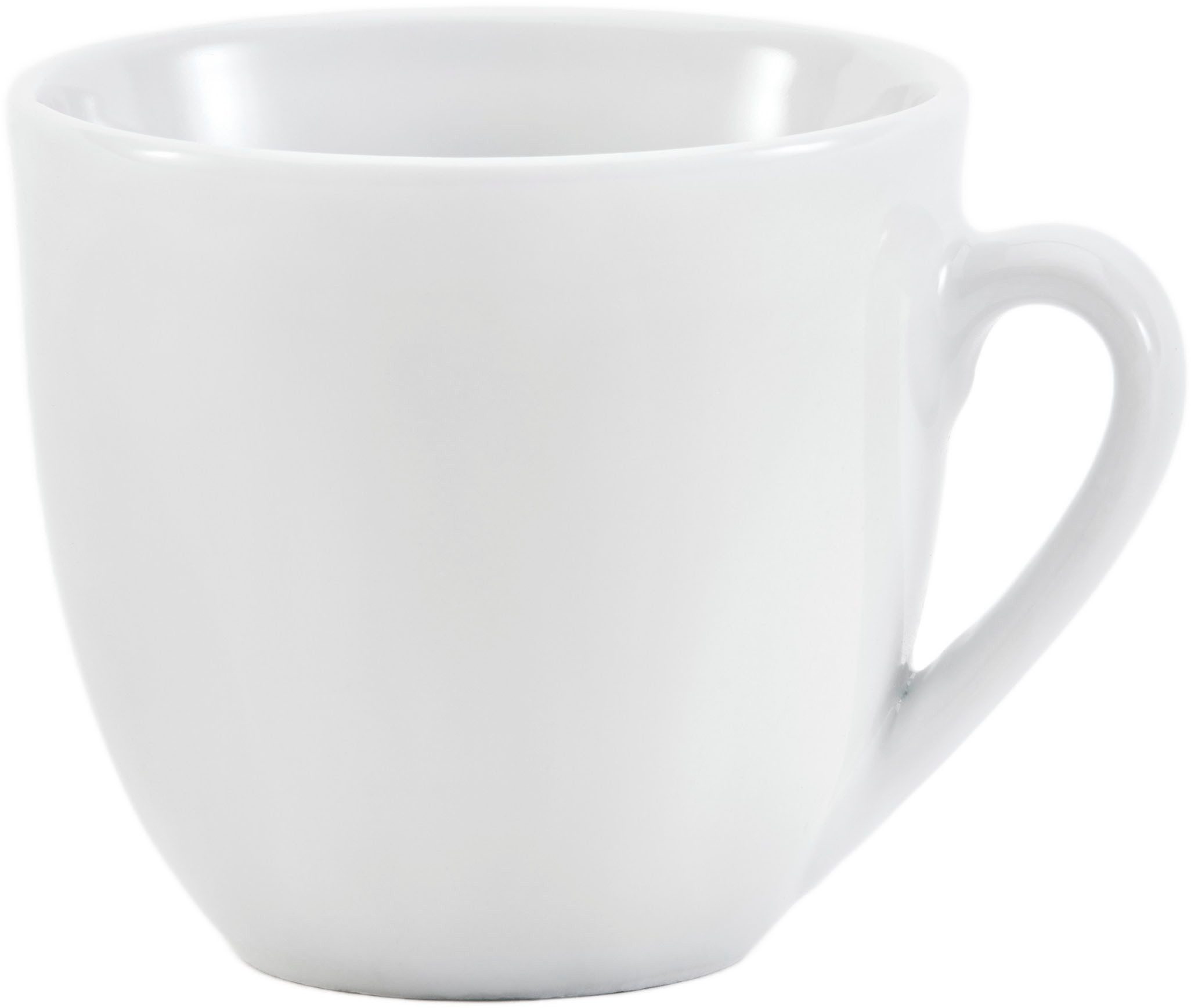 van Well Tasse Trend, Porzellan, spülmaschinenfest, mikrowellengeeignet, 0,23 L, 6-teilig