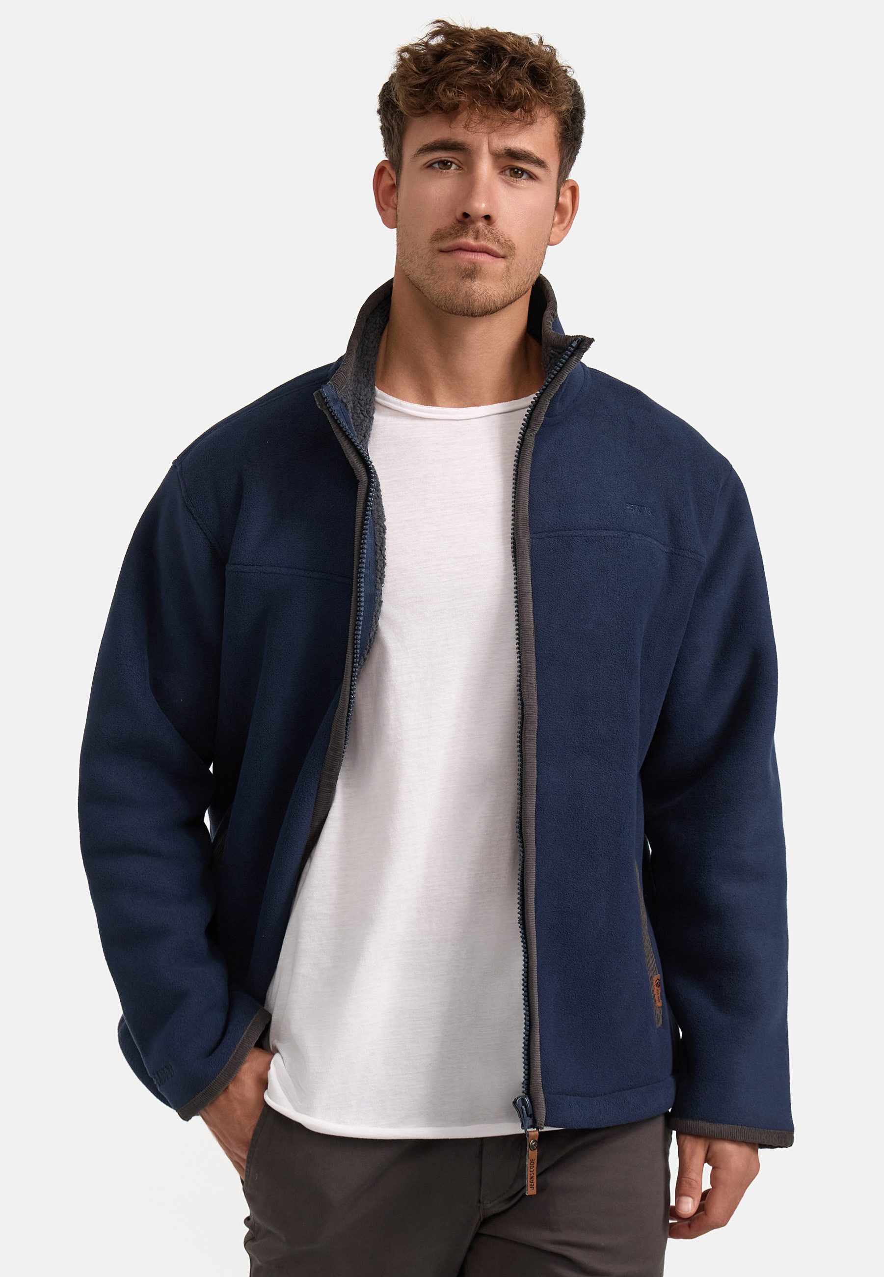 Indicode Fleecejacke Herren INEmilos Übergangsjacke Herrenjacke günstig online kaufen