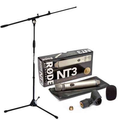 RODE Microphones Mikrofon Rode NT3 Kondensatormikrofon mit Mikrofonstativ