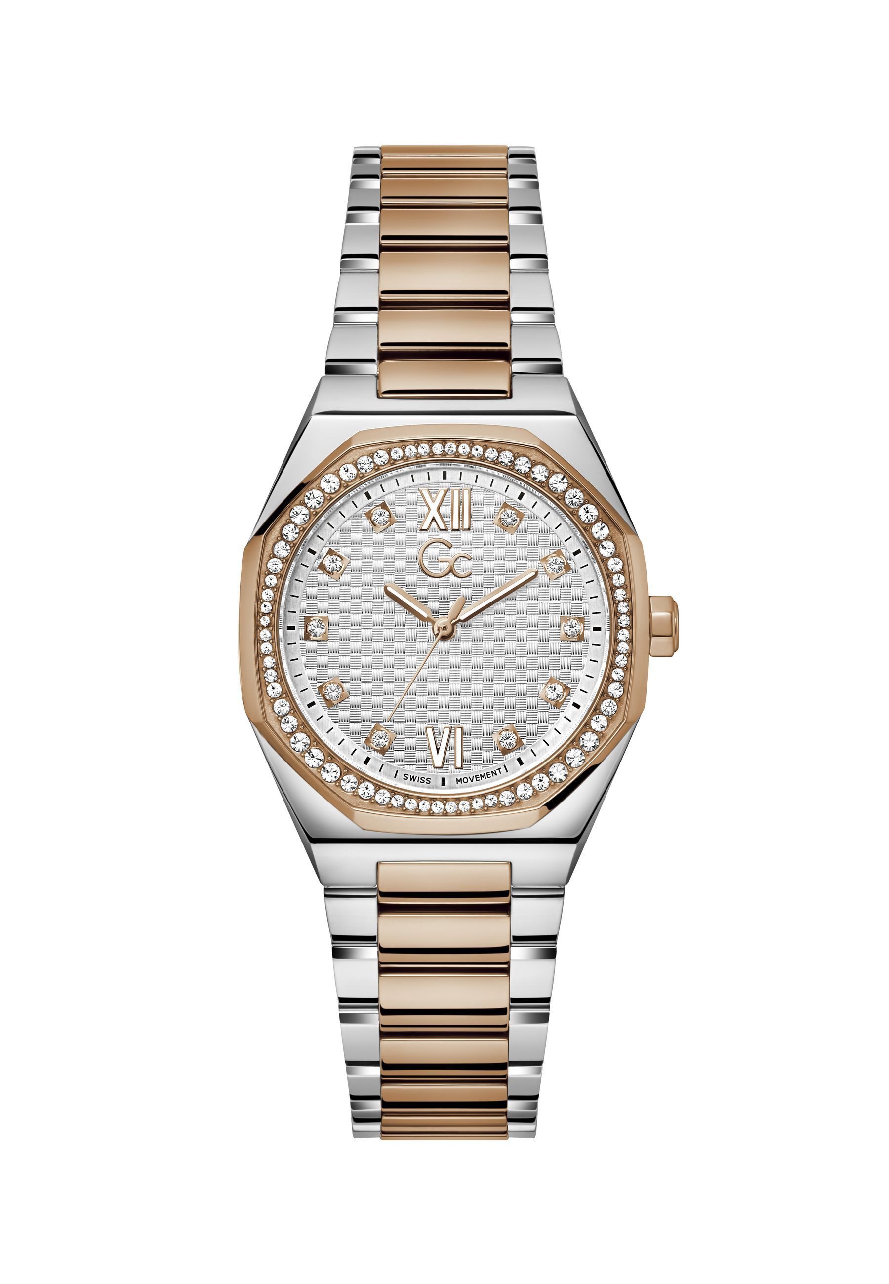 Guess Collection Quarzuhr Gc Coussin Sleek Lady, (1-tlg), Analoge Uhr