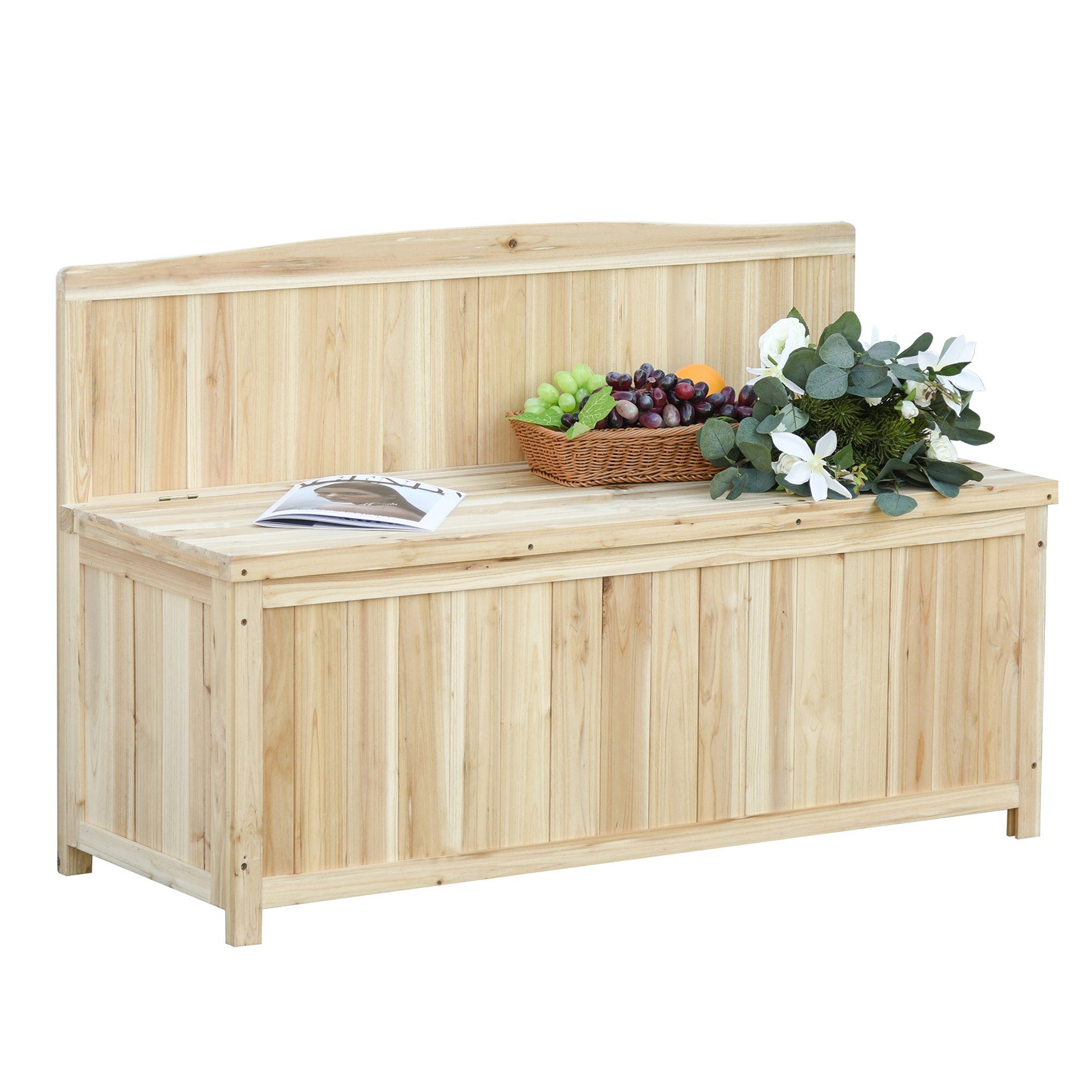 Outsunny Gartenbank »Gartenbank mit Stauraum« OTTO