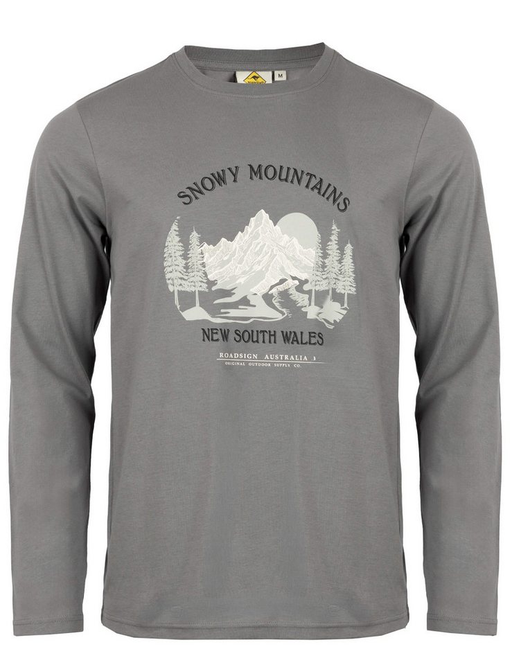 ROADSIGN australia Langarmshirt Snowy Mountain (1, 1-tlg., 1) Baumwollshirt mit Print
