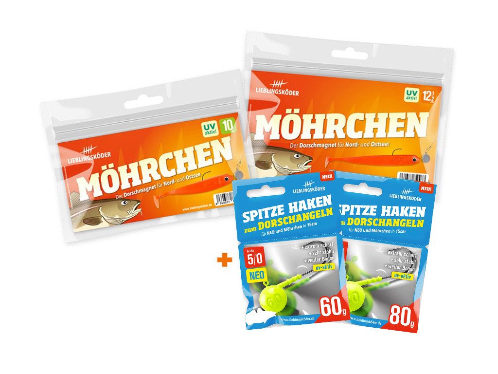 Lieblingsköder Kunstköder Lieblingsköder - Kutter Komplettset - S -, (Kutter-Set - S -, 1-St. Hochsee-Set), Effektiver Lauf, Exzellente Verarbeitung