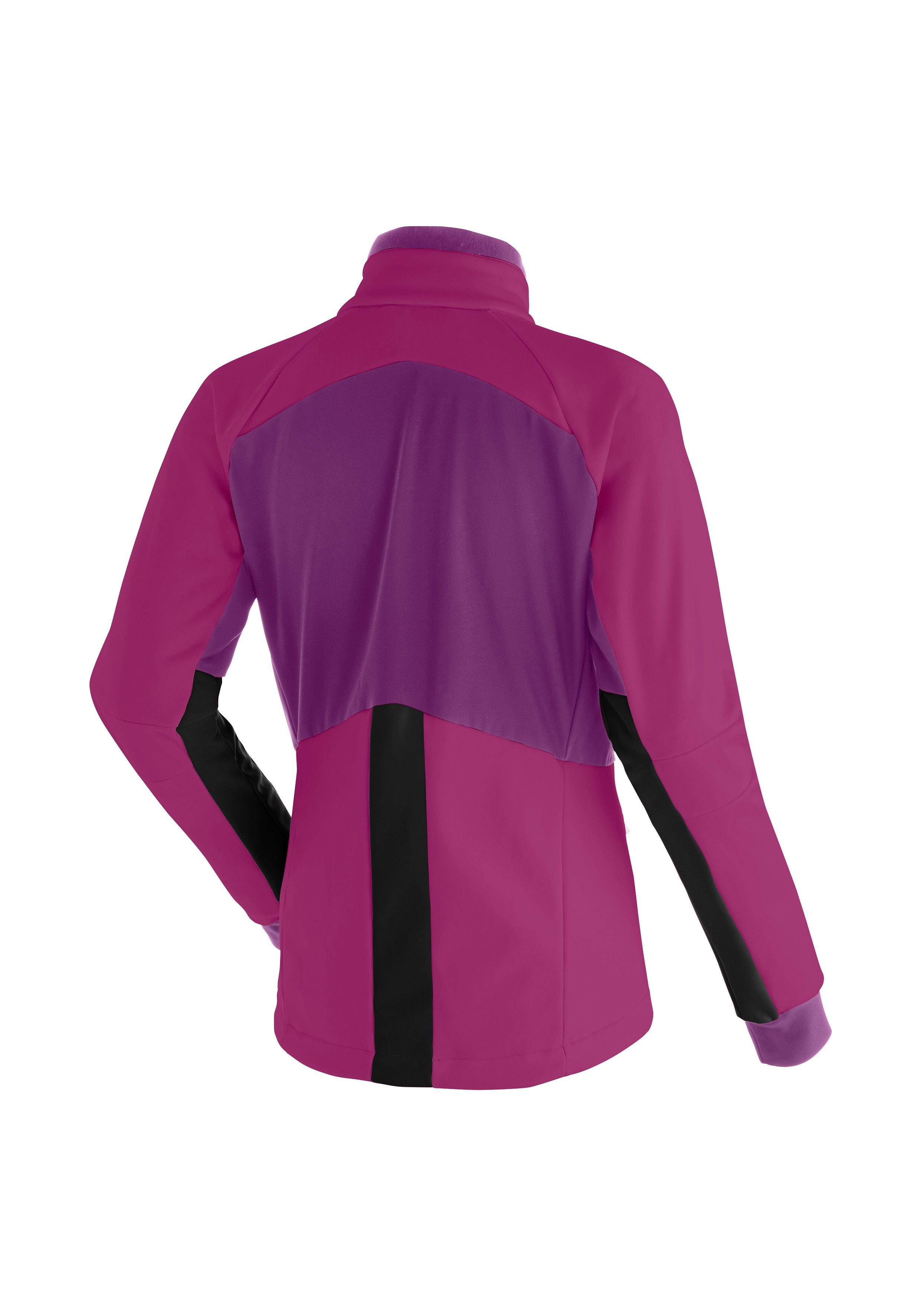 Maier Sports Softshelljacke Venabu in W dunkelviolett sportlichem Schnitt Damen Softshell-Jacke