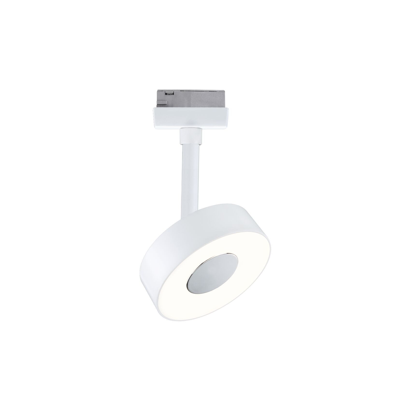 Paulmann Schienensystem-Leuchten URail LED Schienenspot 3-Step-Dim Circle Einzelspot Signalweiß, LED fest integriert, Warmweiß, Memoryfunktion, mehrere Helligkeitsstufen