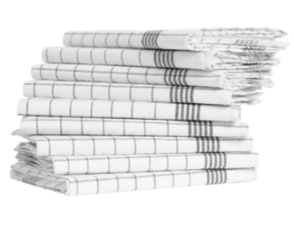 T. M. Textilhandels GmbH Geschirrtuch 10er Vorteilspaket in elegantem Anthr günstig online kaufen