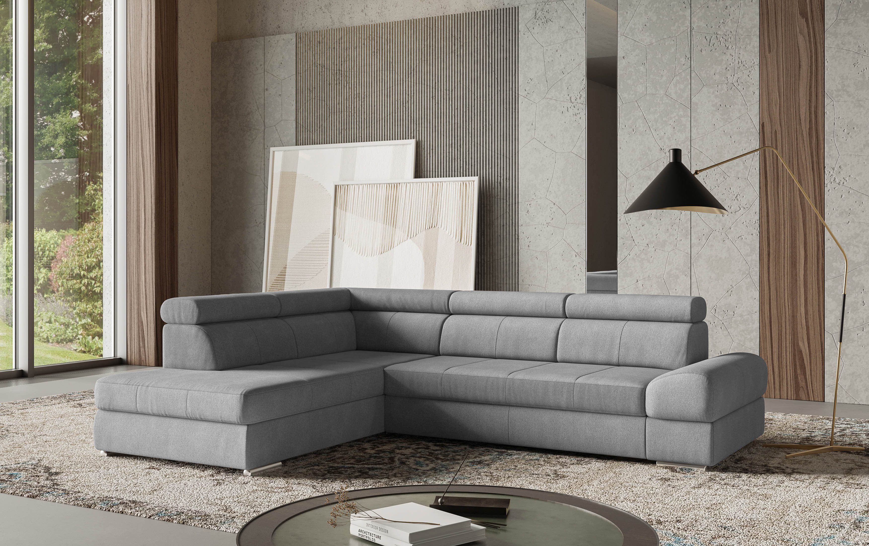 sit&more Ecksofa "Broadway L-Form" mit verstellbaren Kopfteilen, wahlweise günstig online kaufen