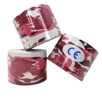 LisaCare Kinesiologie-Tape Camouflage Mix - Medizinisches Tape (Set, 3-St., Rollen Camo-Rosa / 5cm x 5m) Latexfrei