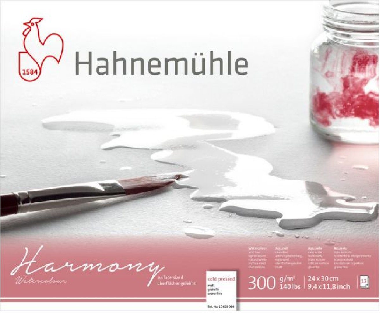 Hahnemühle Aquarellblock Harmony Watercolour Aquarellblock 24x30cm 300g/m², matt