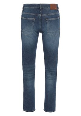 BOSS ORANGE Slim-fit-Jeans Delaware BC-L-C mit Leder-Markenlabel am hinteren Bundabschluss
