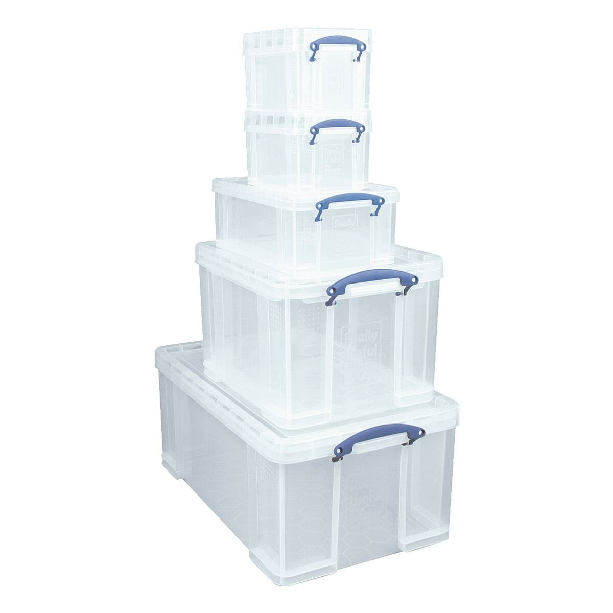 REALLYUSEFULBOX Aufbewahrungsbox (5 St), Set 64 / 9 / 3 Liter, verschließba günstig online kaufen