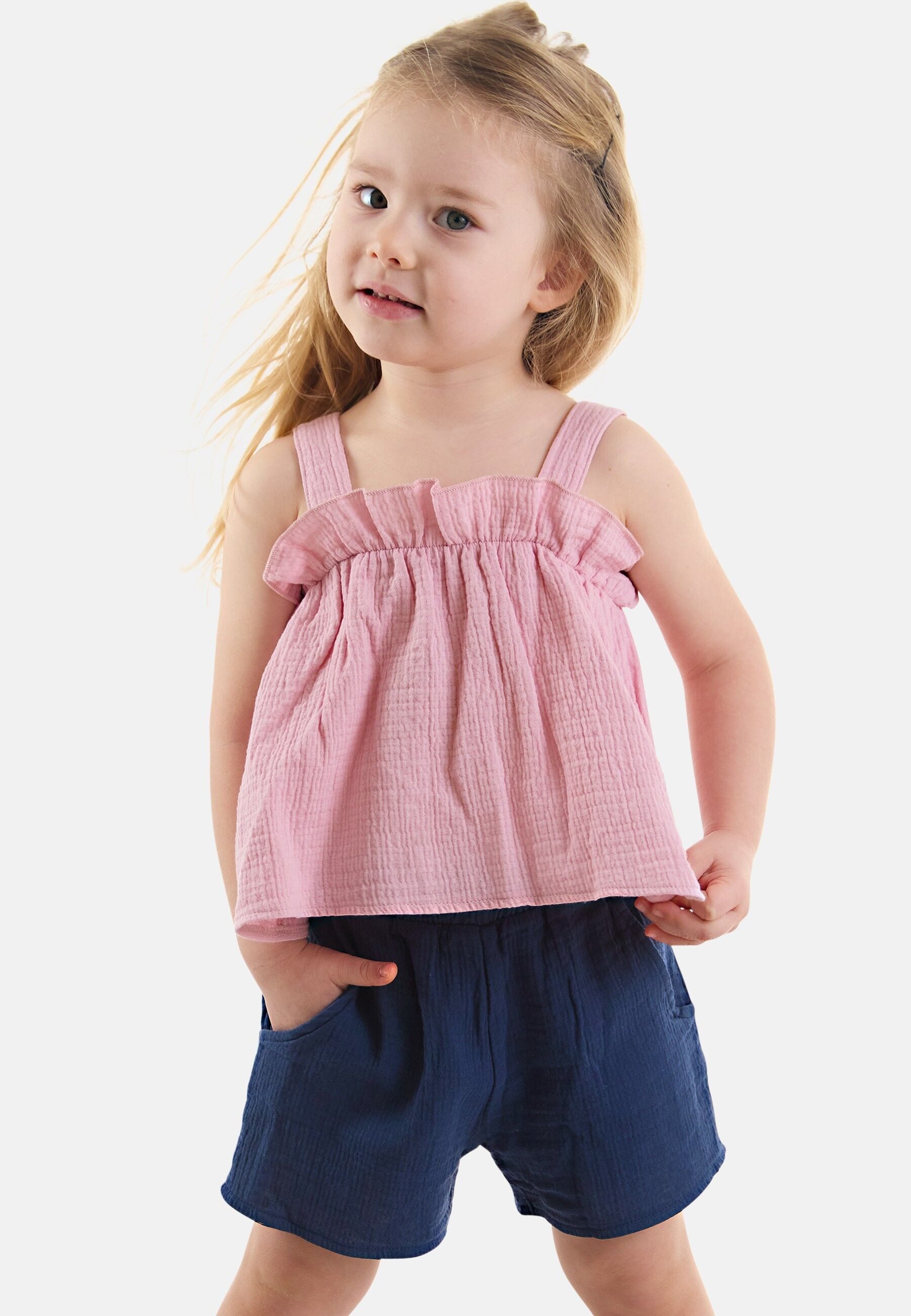 Denokids Hausanzug Frilled Muslin (2 tlg) mit Rüschen