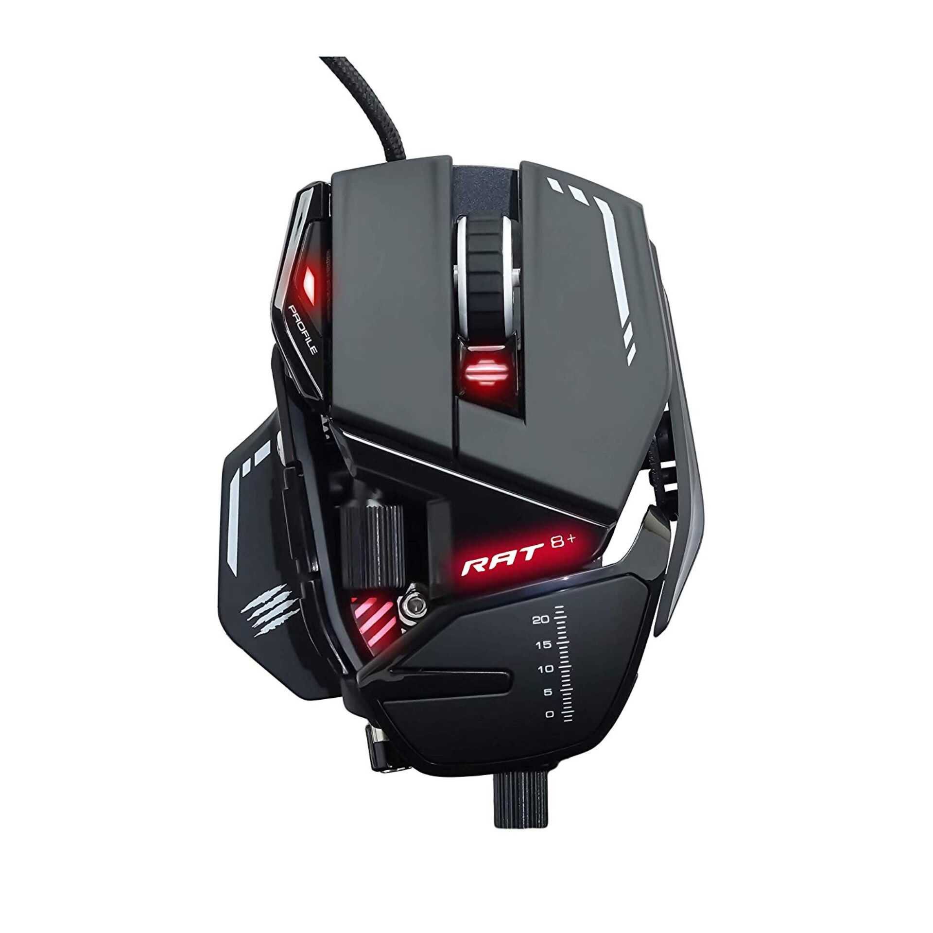 Madcatz Ersatzscherkopf Mad Catz R.A.T.8+ - Maus - optisch - 11 Tasten - kabelgebunden - USB