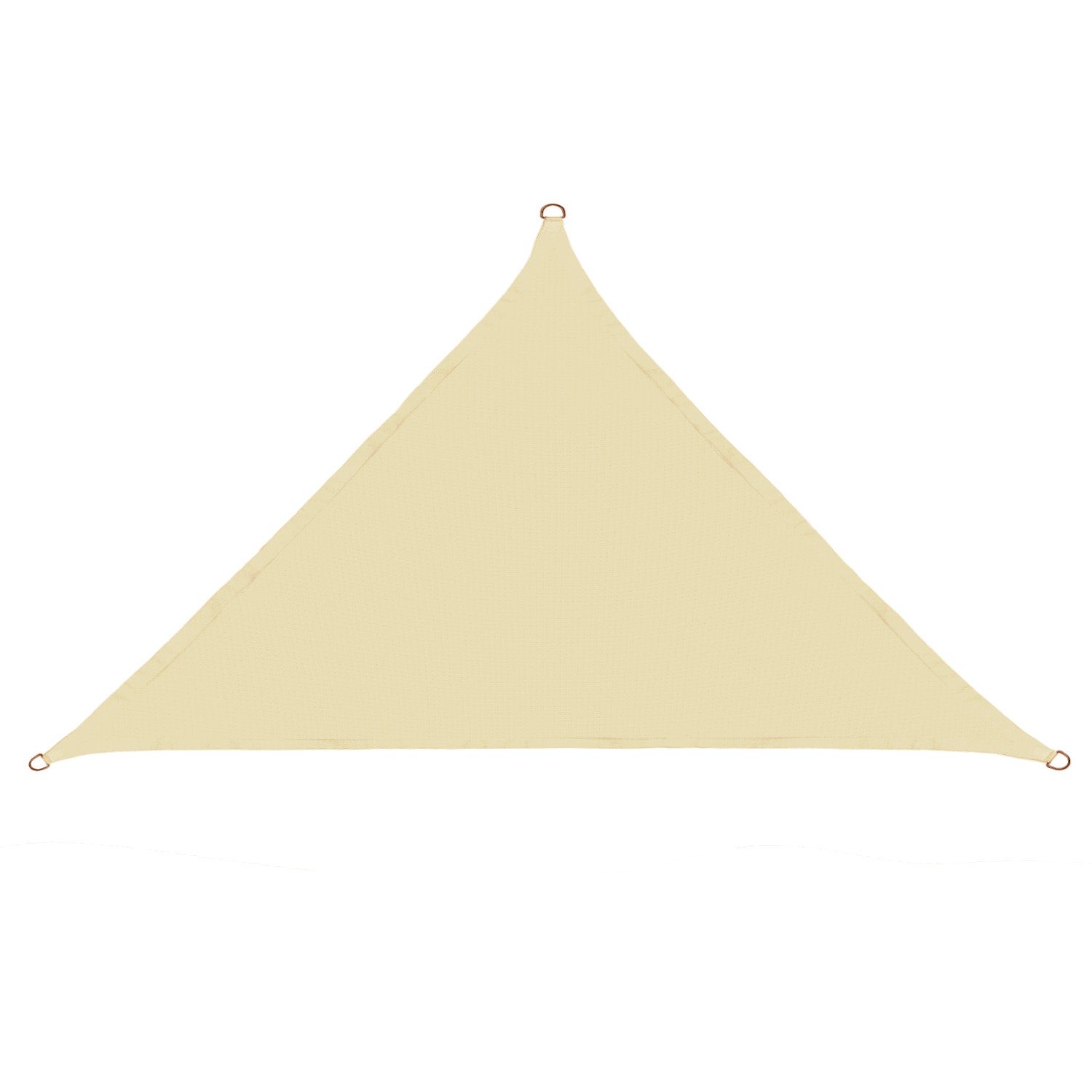 anndora Sonnensegel 3x3x4,25 m dreieckig 100% Polyester beige, wasserdichter Stoff
