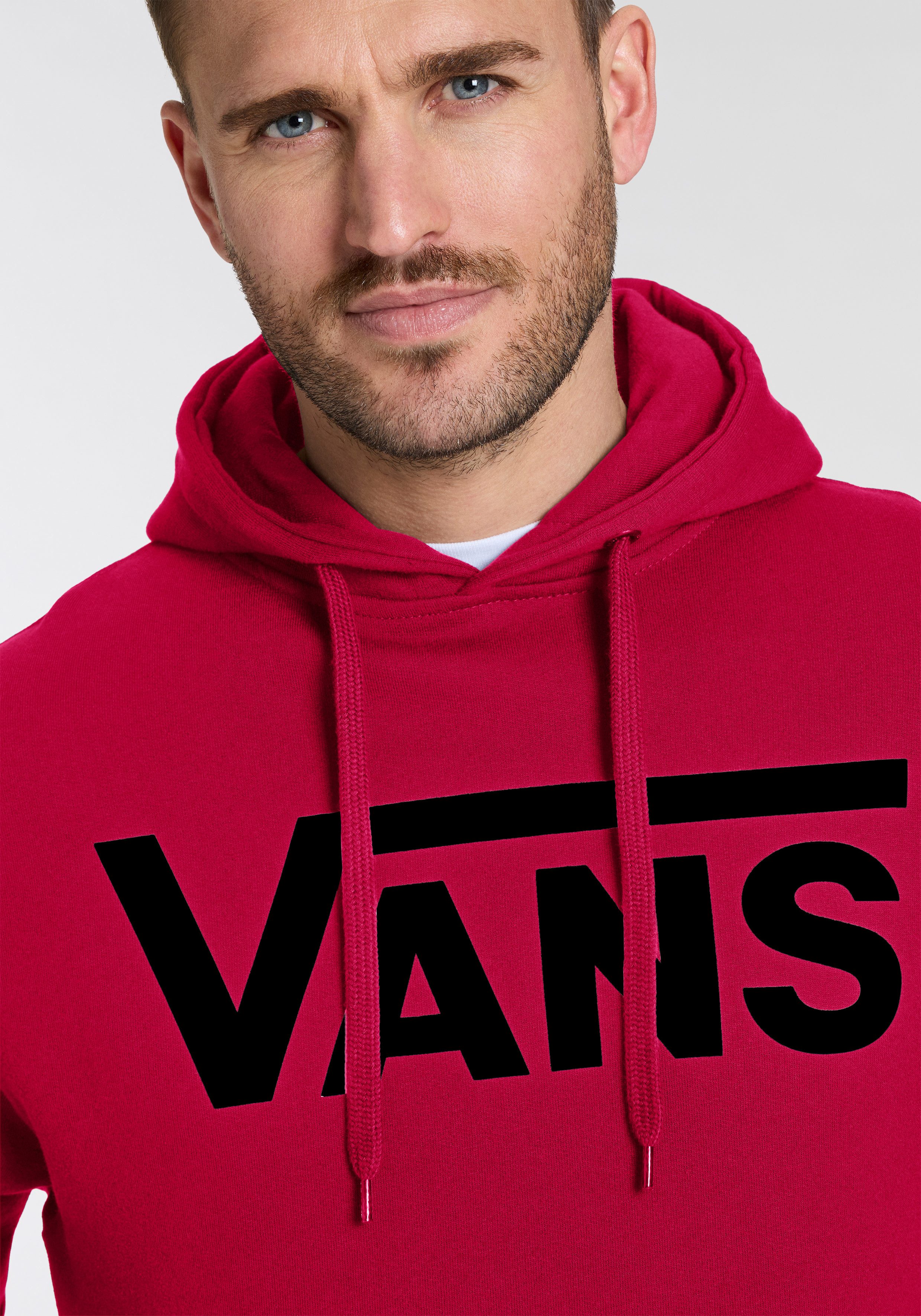 Vans Kapuzensweatshirt VANS CLASSIC PULLOVER mit großem Logoprint, Langarm-Design
