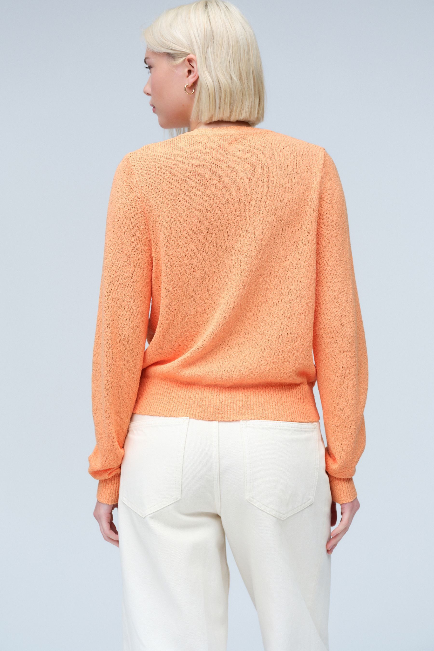 Next Strickjacke Schmal gerippte Strickjacke mit Rundhalsausschnitt (1-tlg) günstig online kaufen