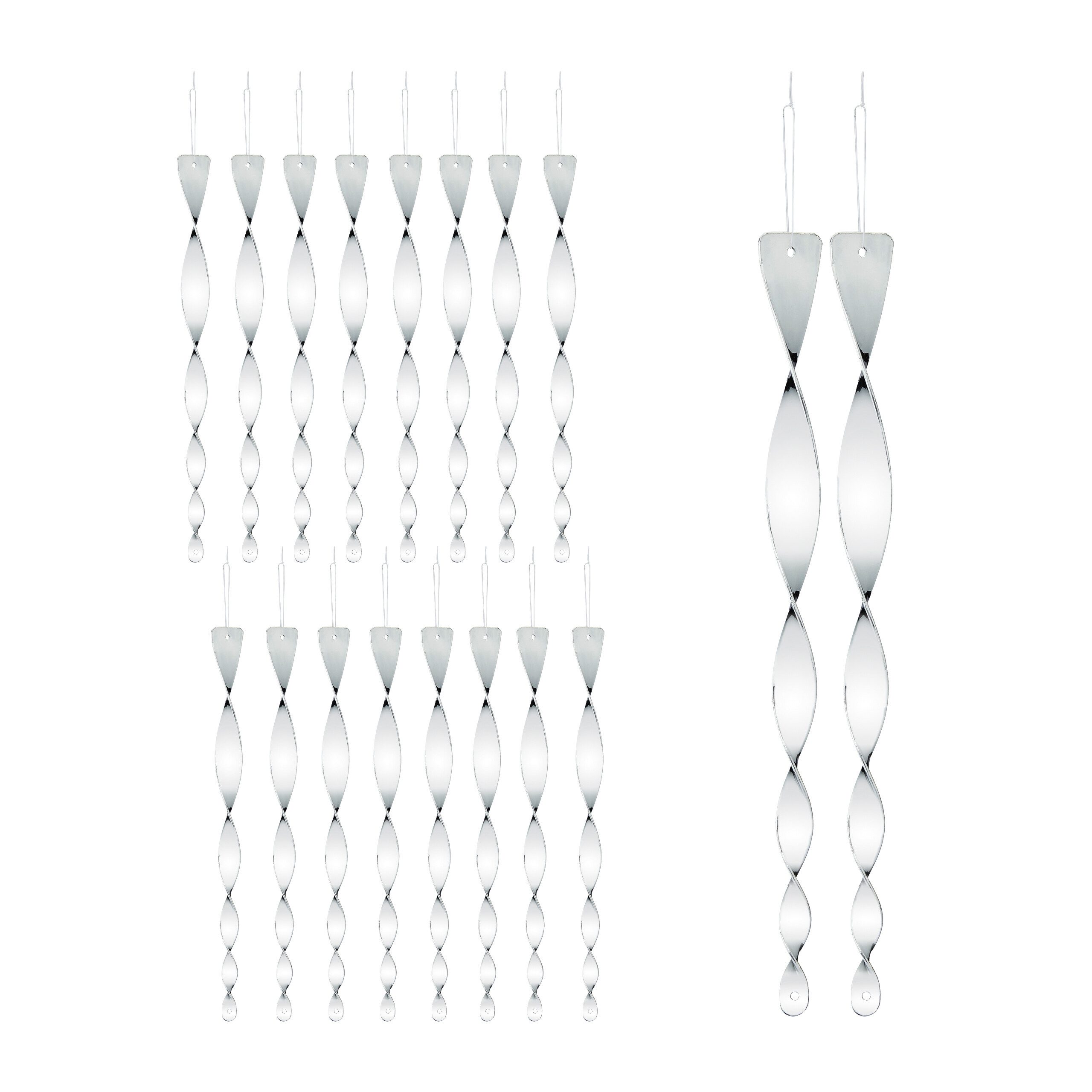 relaxdays Vogelabwehr-Windspiel Vogelabwehr Spirale 18er Set, günstig online kaufen