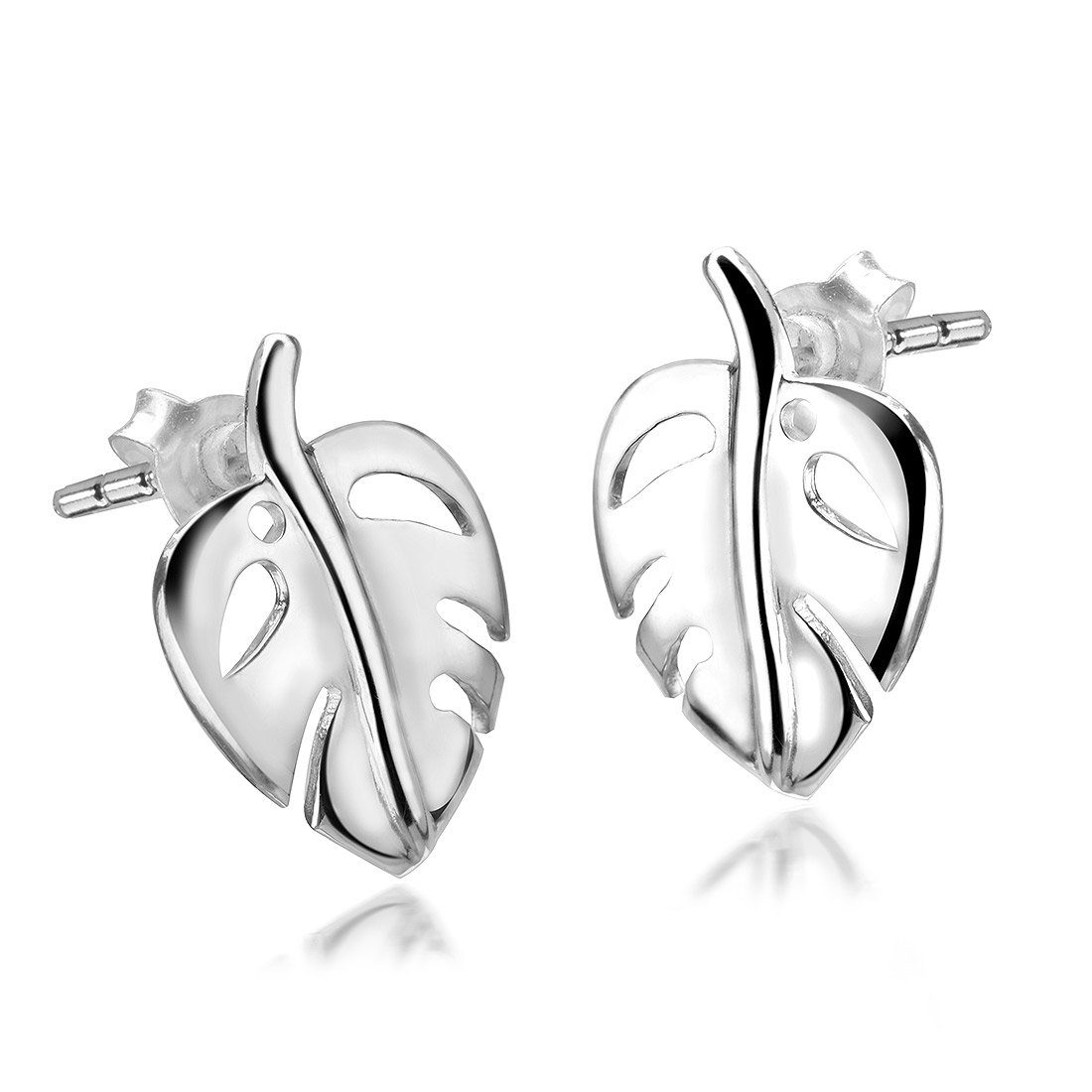 Materia Paar Ohrstecker Ohrringe Monstera Blatt SO-68, 925 Sterling Silber günstig online kaufen