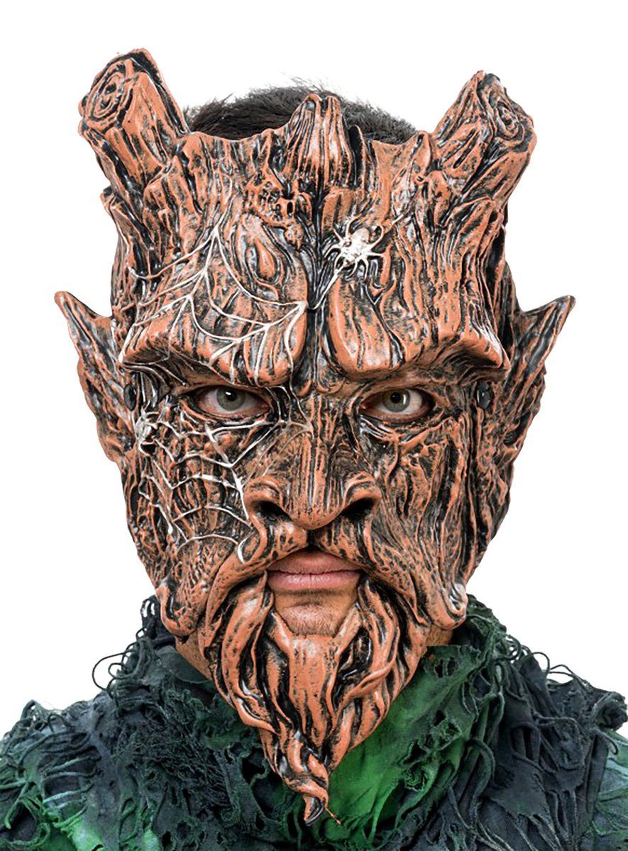 CHAKS Verkleidungsmaske Baumgeist Maske, Alt wie ein Baum: fantasievolle Schaumstoffmaske