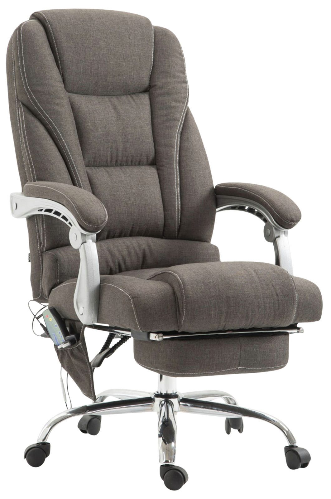 CLP Schreibtischstuhl Pacific Stoff (1er), Massagefunktion, drehbar