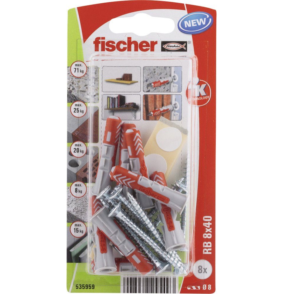 Regaleinsatz Fischer Regalbefestigung 8,0 x 40 mm