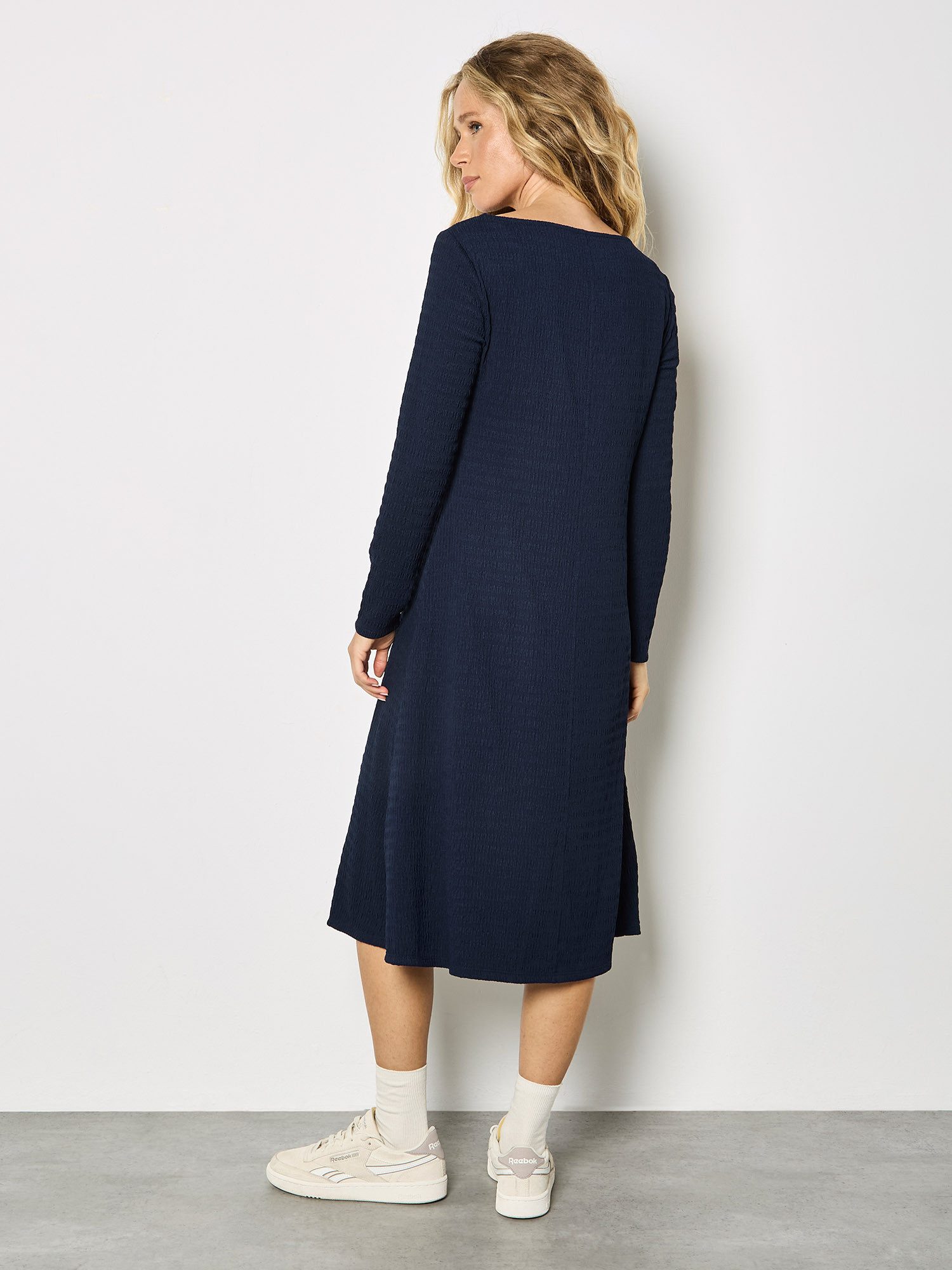 Apricot Midikleid Midi-Kleid aus strukturiertem Jersey