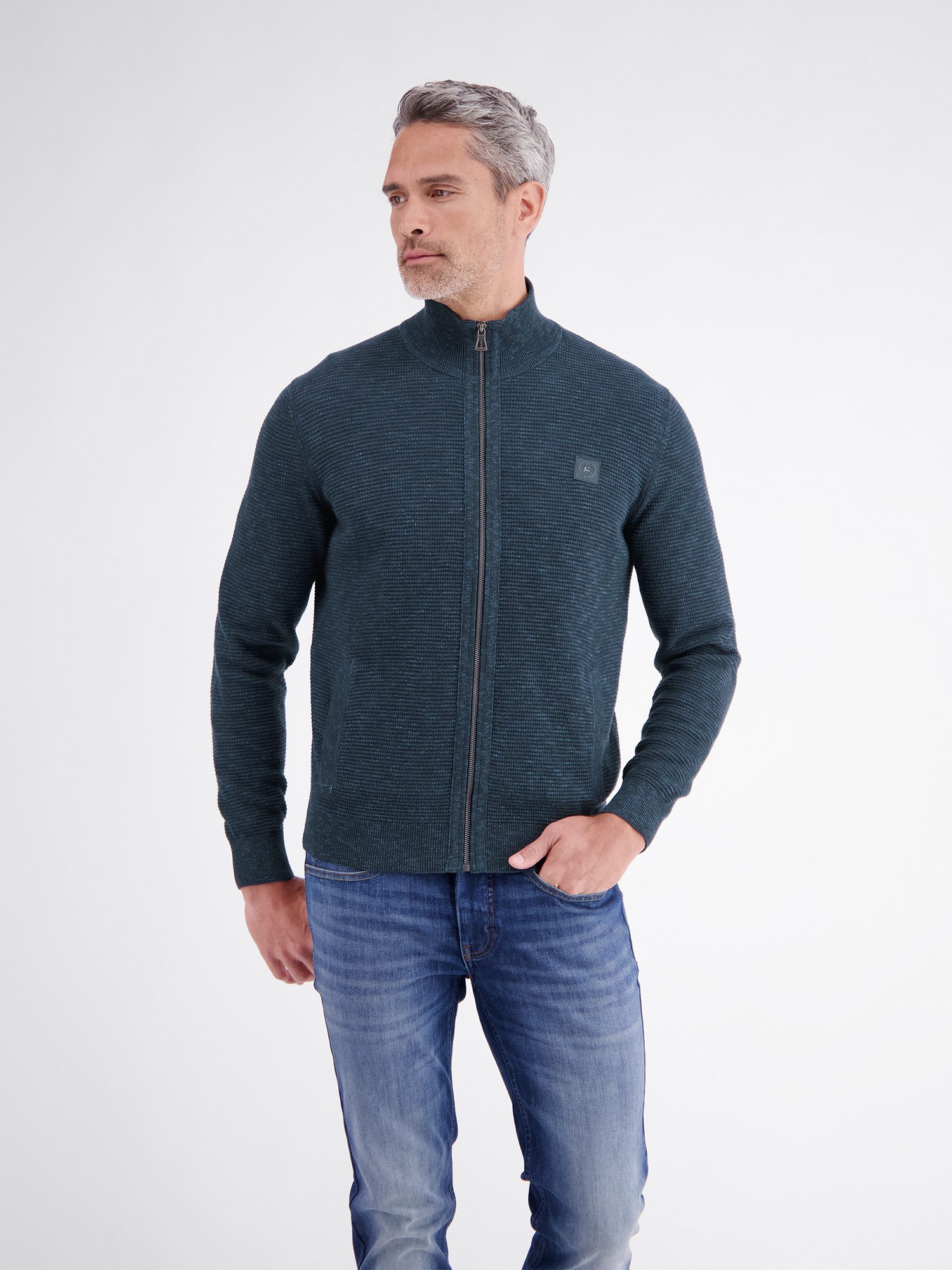 LERROS Strickjacke Sportive Strickjacke aus hochwertiger Baumwolle – Bild 5 von 5