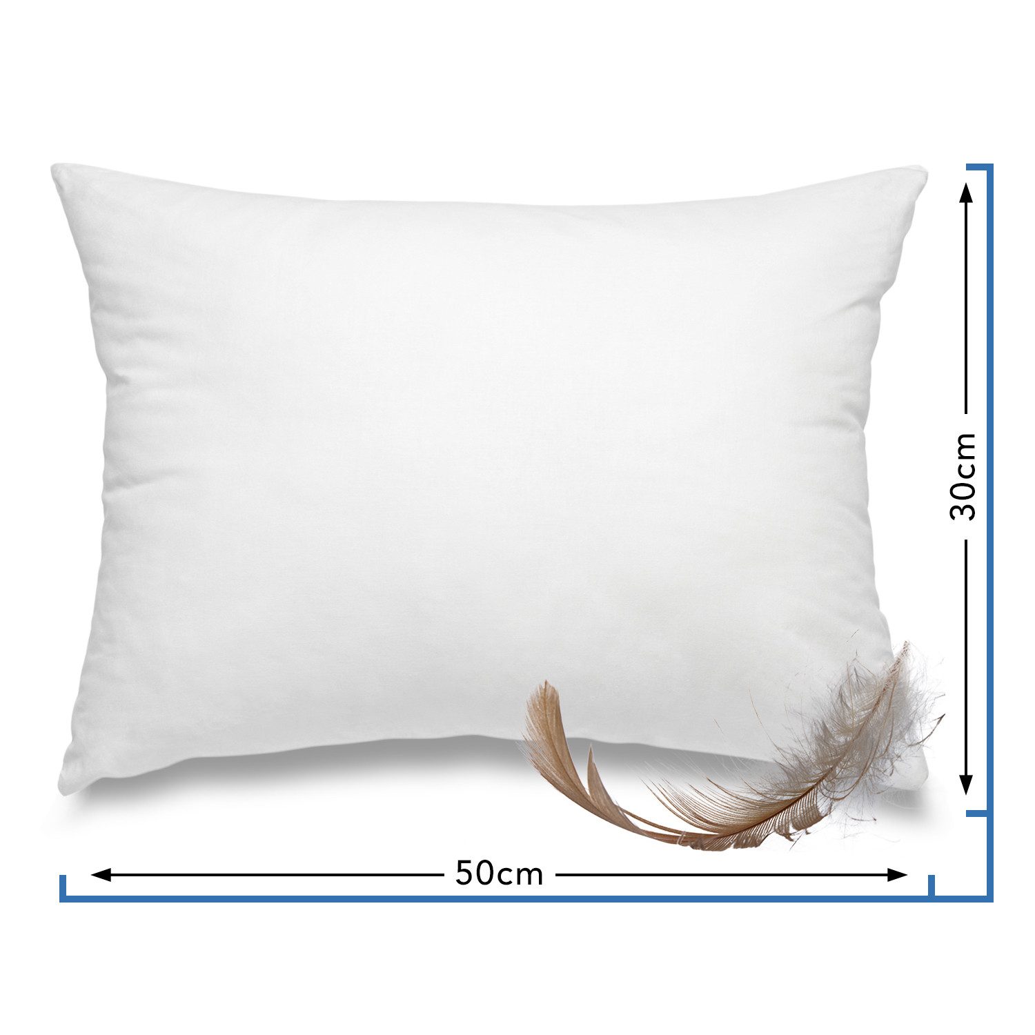 wometo Federkissen Home, in über 10 Größen, Füllung: Federn, Bezug: Baumwol günstig online kaufen