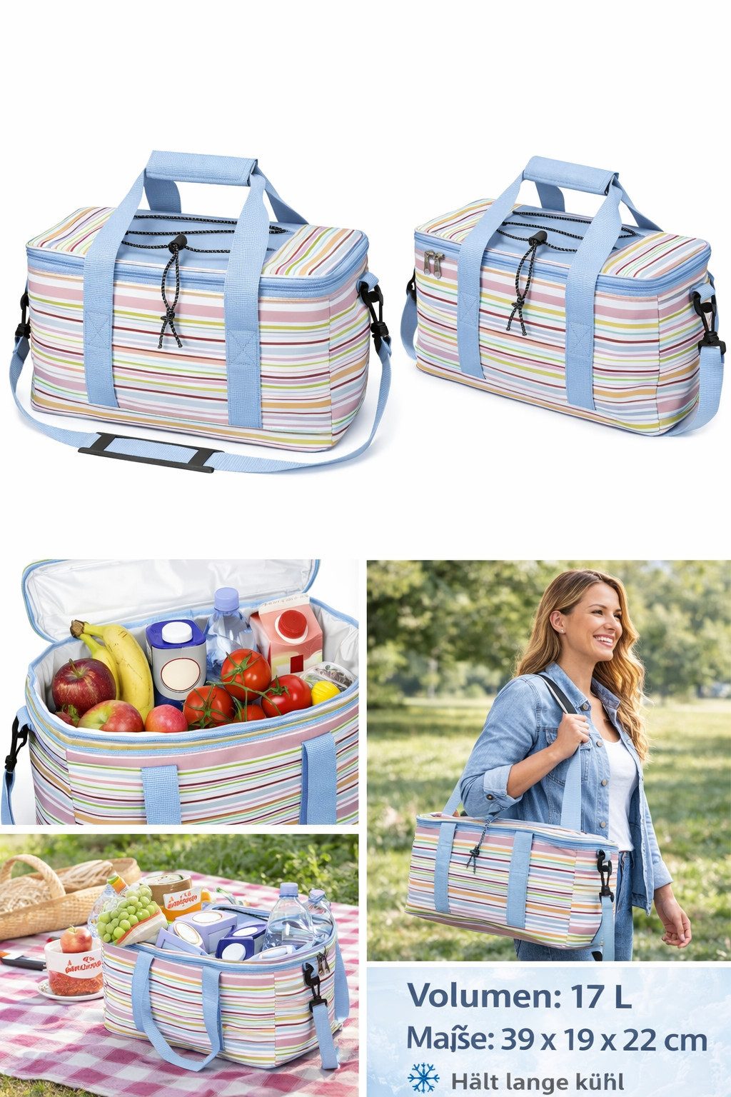 Cilio Einkaufskorb Cilio - Isoliertasche MARE Kühltasche Kühlkorb Thermotasche 106343