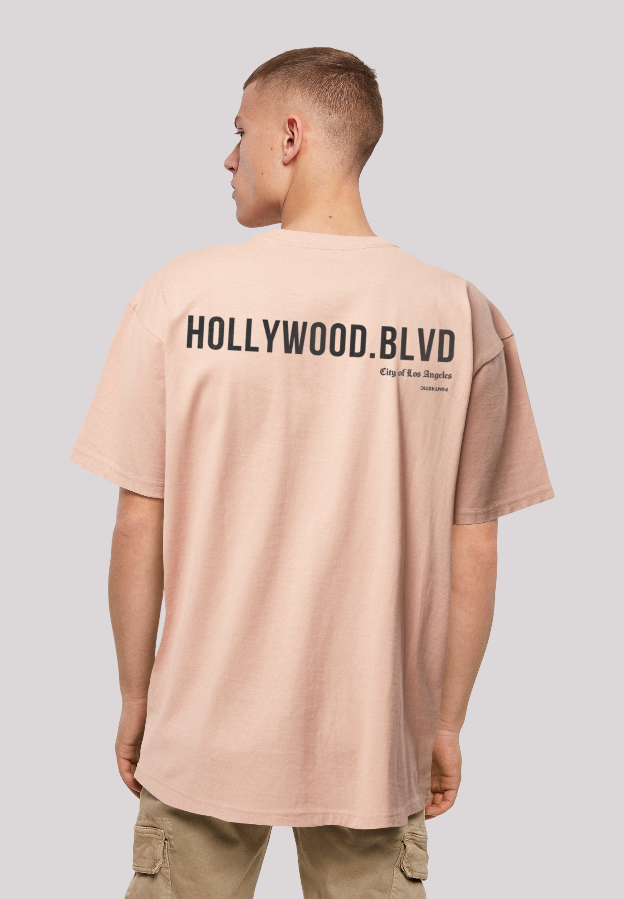 F4NT4STIC T-Shirt Hollywood blvd OVERSIZE TEE Print amber